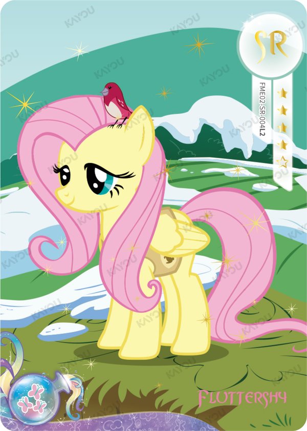 Fluttershy FME02-SR-004L2 card from Fun Moments Edition Series 2