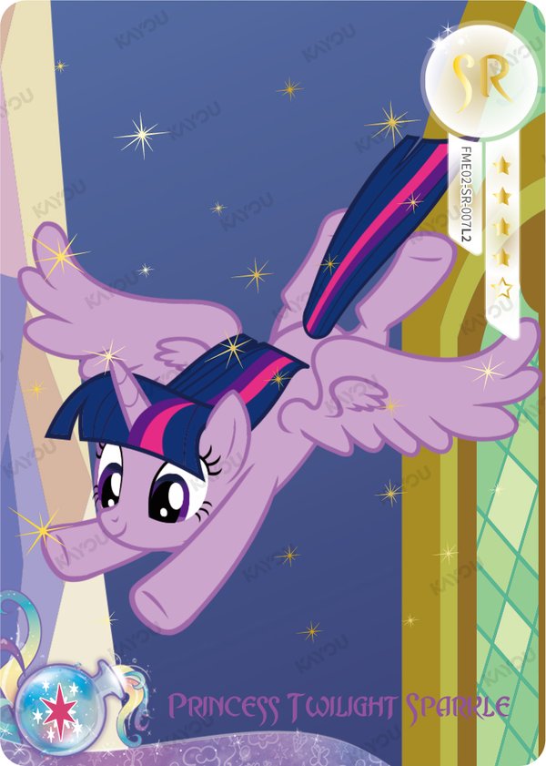 Princess Twilight Sparkle FME02-SR-007L2 card from Fun Moments Edition Series 2