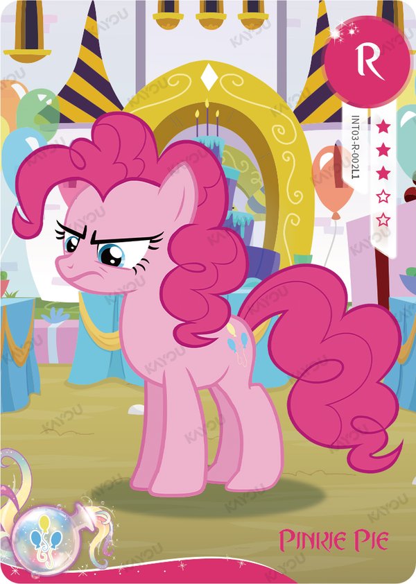 Pinkie Pie INT03-R-002L1 card from Fun Moments Edition Series 2