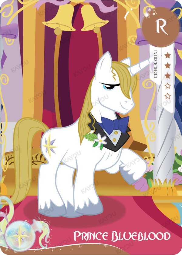 Prince Blueblood INT03-R-012L1 card from Fun Moments Edition Series 2