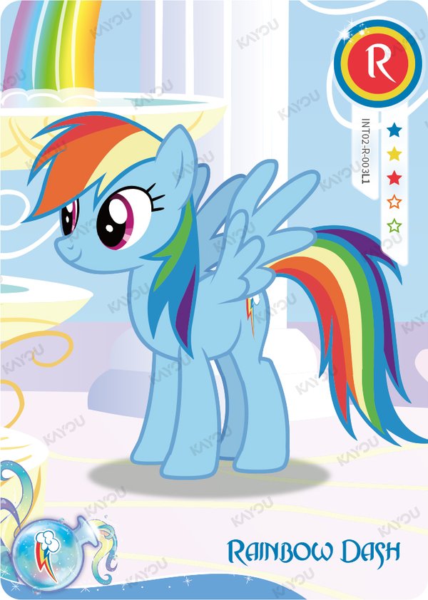 Rainbow Dash INT02-R-003L1 card from Fun Moments Edition Series 2