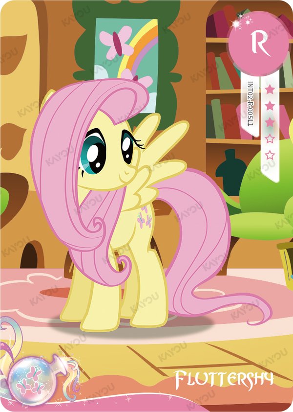 Fluttershy INT02-R-005L1 card from Fun Moments Edition Series 2