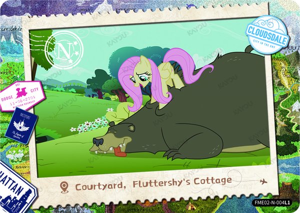 Courtyard, Fluttershy's Cottage FME02-N-004L1 card from Fun Moments Edition Series 2