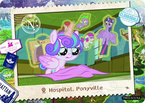 Ponyville Hospital FME02-N-017L1 card from Fun Moments Edition Series 2