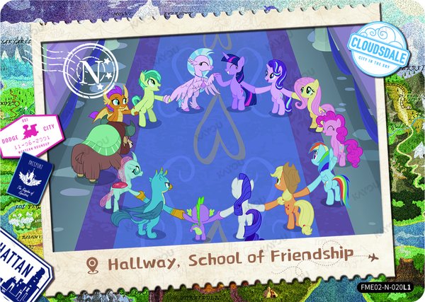 Hallway, School of Friendship FME02-N-020L1 card from Fun Moments Edition Series 2