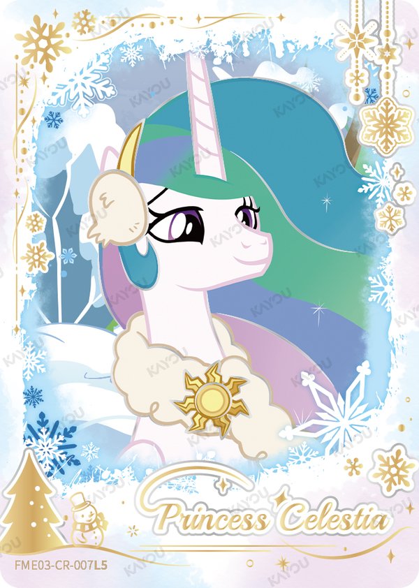 Princess Celestia FME03-CR-007L5 card from Fun Moments Edition Series 3