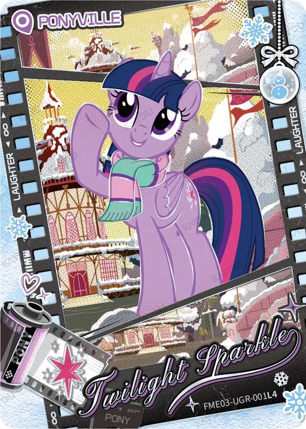 Twilight Sparkle FME03-UGR-001L4 card from Fun Moments Edition Series 3