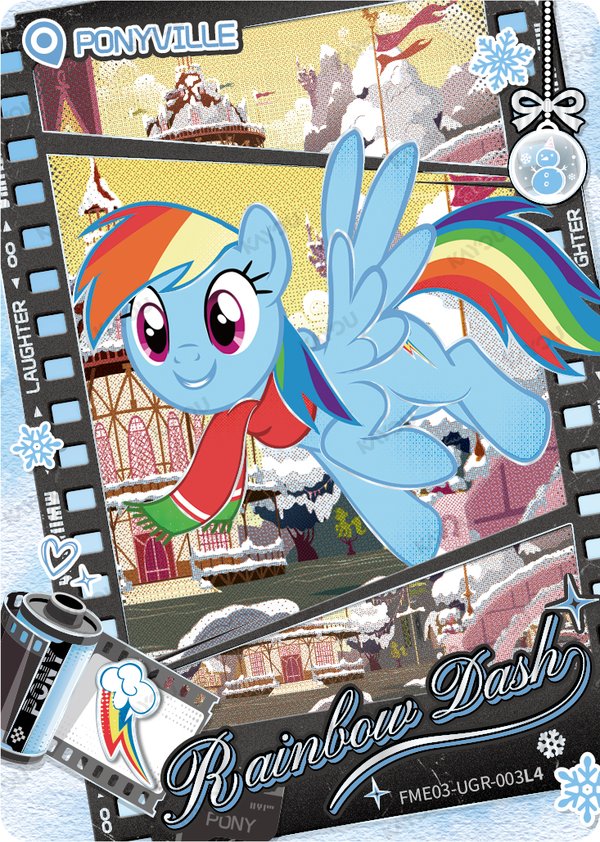 Rainbow Dash FME03-UGR-003L4 card from Fun Moments Edition Series 3