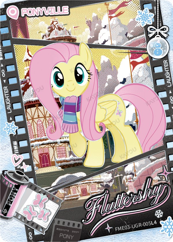 Fluttershy FME03-UGR-005L4 card from Fun Moments Edition Series 3