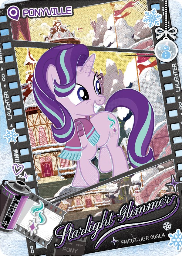 Starlight Glimmer FME03-UGR-008L4 card from Fun Moments Edition Series 3