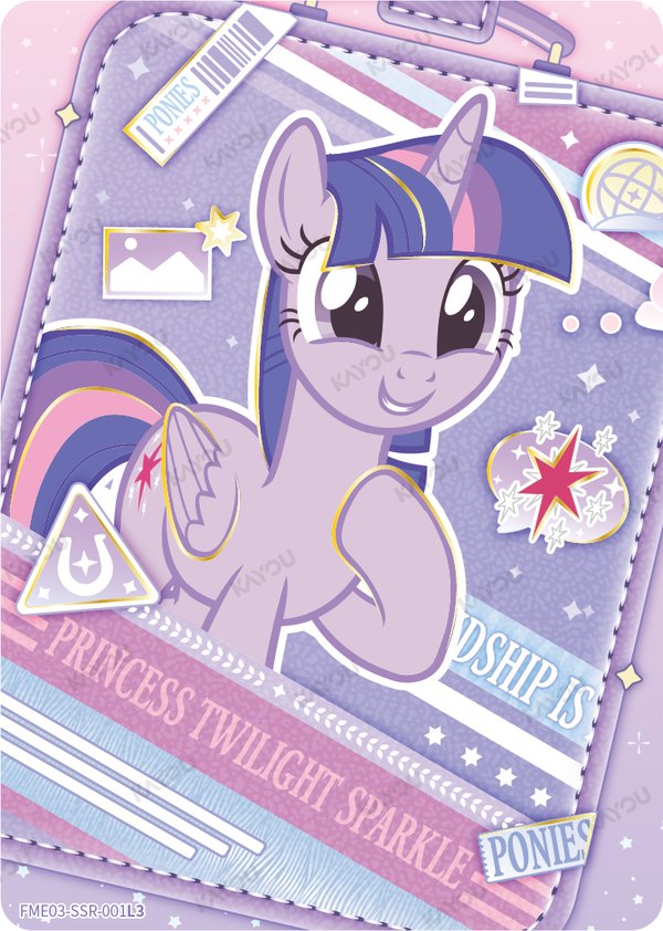 Princess Twilight Sparkle FME03-SSR-001L3 card from Fun Moments Edition Series 3