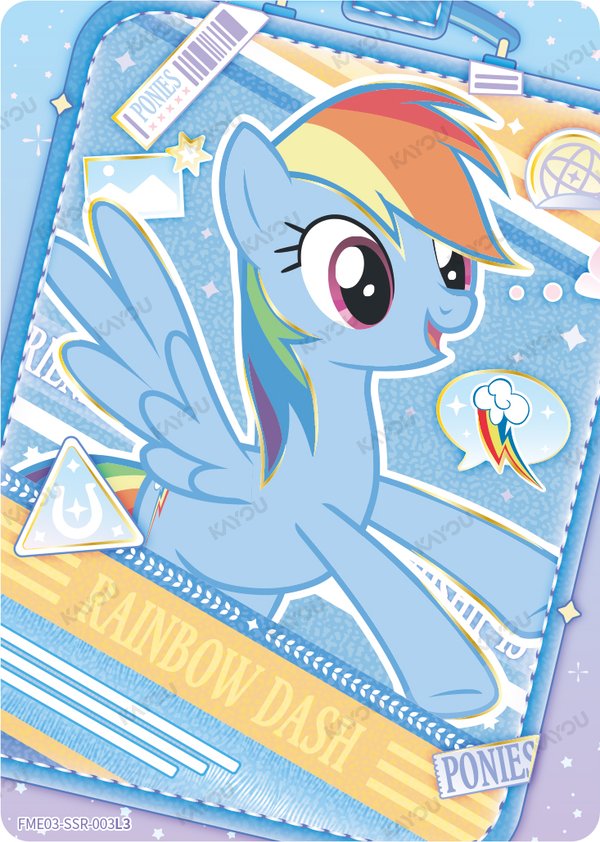 Rainbow Dash FME03-SSR-003L3 card from Fun Moments Edition Series 3