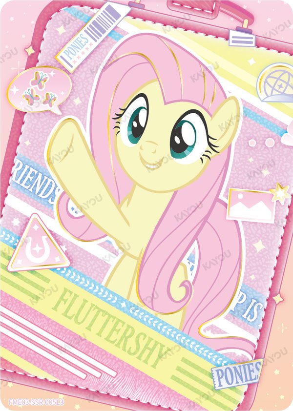 Fluttershy FME03-SSR-005L3 card from Fun Moments Edition Series 3