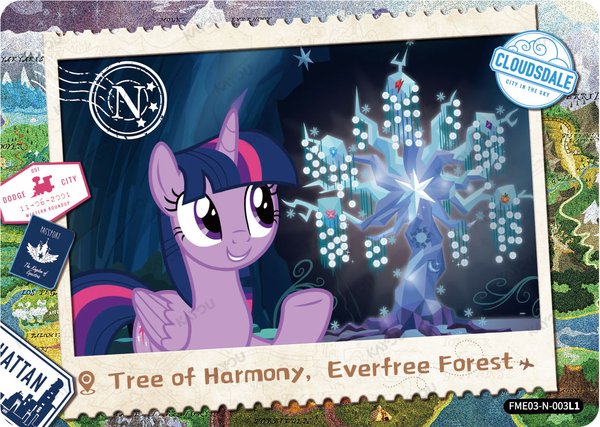 Tree of Harmony, Everfree Forest FME03-N-003L1 card from Fun Moments Edition Series 3