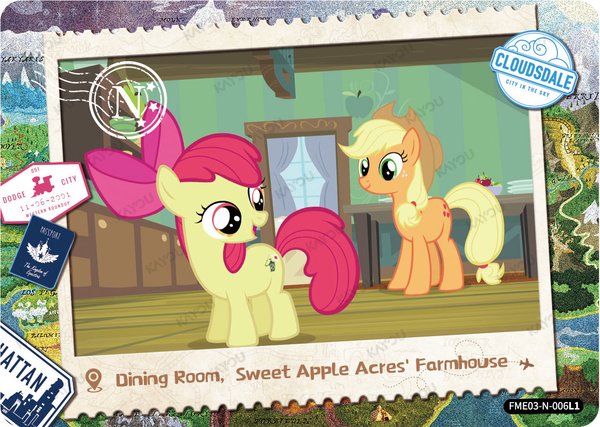 Dining Room, Sweet Apple Acres Farmhouse FME03-N-006L1 card from Fun Moments Edition Series 3