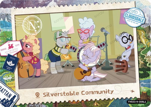 Silver Stable Community FME03-N-008L1 card from Fun Moments Edition Series 3