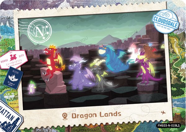 Dragon Lands FME03-N-019L1 card from Fun Moments Edition Series 3