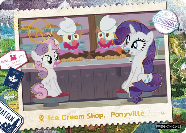 Ice Cream Shop, Ponyville FME03-◇N-014L1 card from Fun Moments Edition Series 3