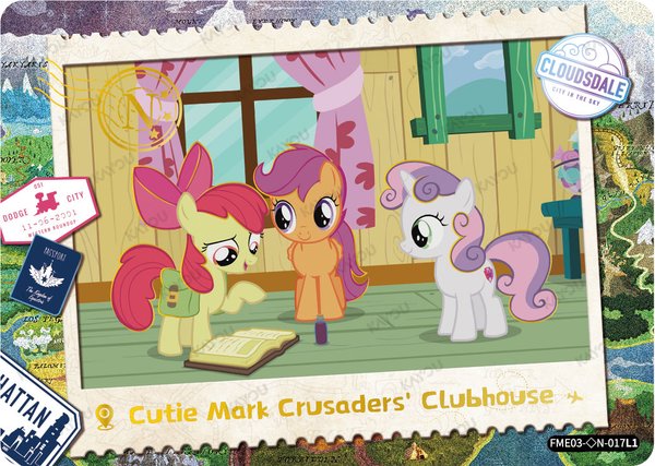 Cutie Mark Crusaders Clubhouse FME03-◇N-017L1 card from Fun Moments Edition Series 3
