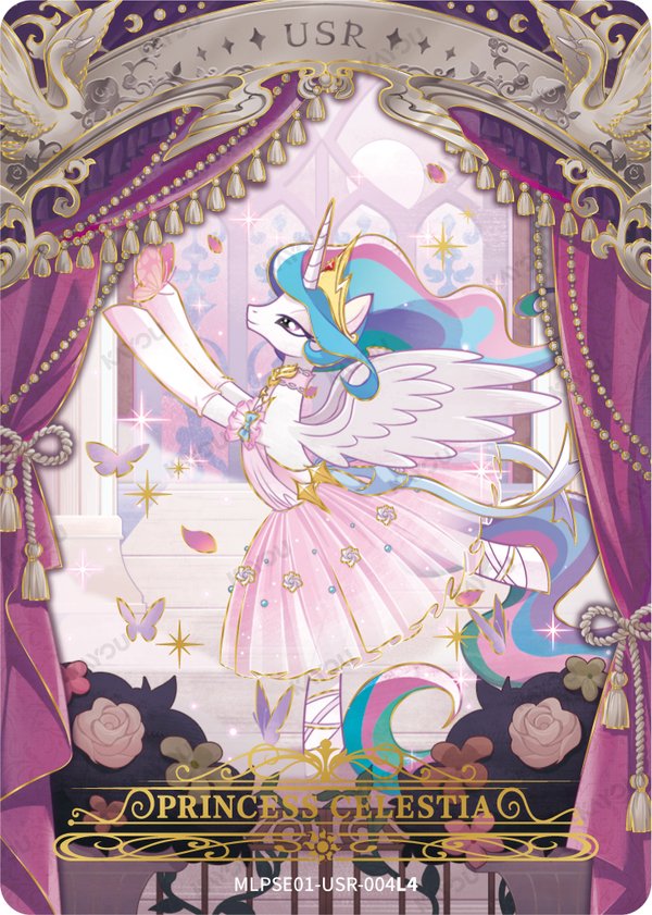 Princess Celestia MLPSE01-USR-004L4 card from Star Edition Series 1