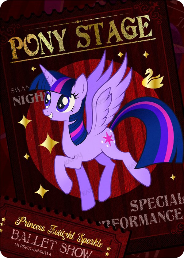 Princess Twilight Sparkle MLPSE01-UR-001L4 card from Star Edition Series 1