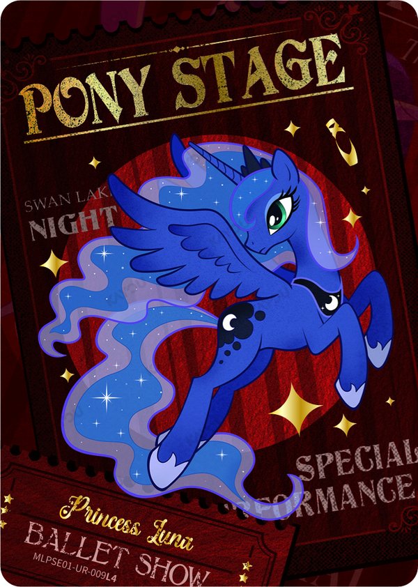 Princess Luna MLPSE01-UR-009L4 card from Star Edition Series 1
