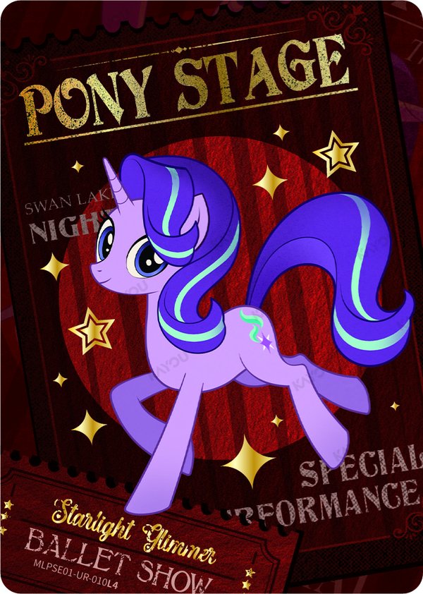 Starlight Glimmer MLPSE01-UR-010L4 card from Star Edition Series 1