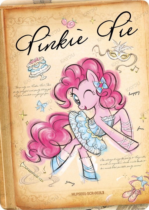 Pinkie Pie MLPSE01-SCR-002L3 card from Star Edition Series 1