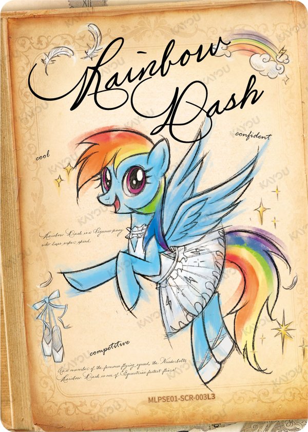 Rainbow Dash MLPSE01-SCR-003L3 card from Star Edition Series 1