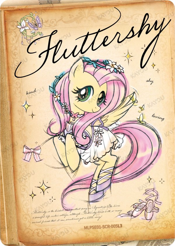 Fluttershy MLPSE01-SCR-005L3 card from Star Edition Series 1