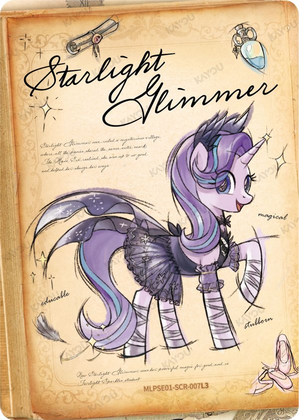 Starlight Glimmer MLPSE01-SCR-007L3 card from Star Edition Series 1