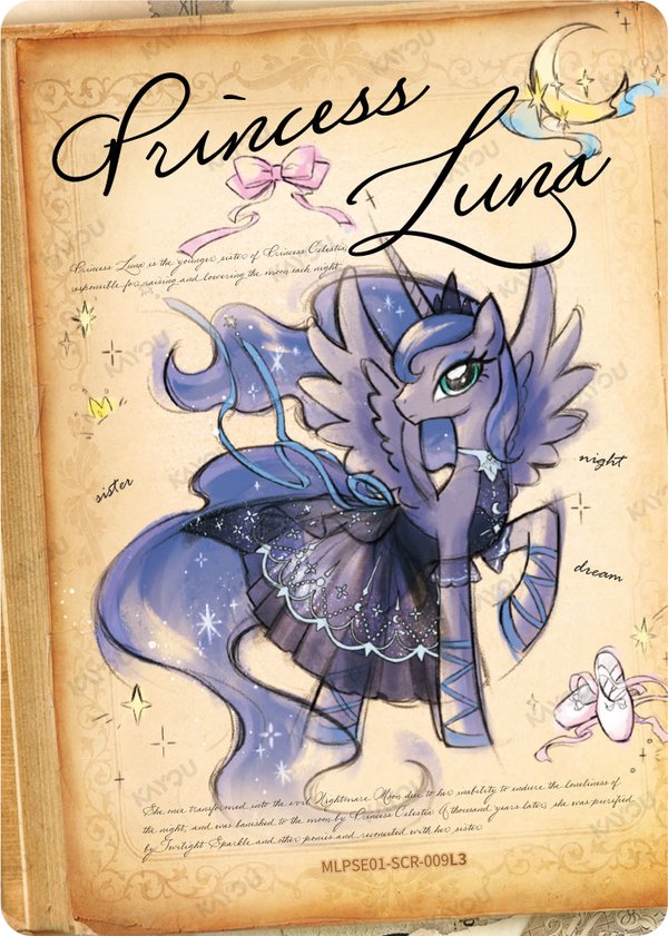 Princess Luna MLPSE01-SCR-009L3 card from Star Edition Series 1