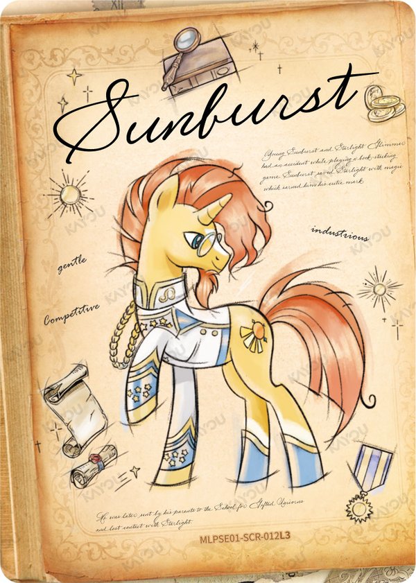 Sunburst MLPSE01-SCR-012L3 card from Star Edition Series 1