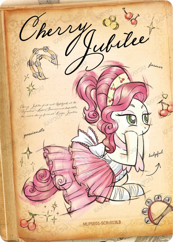 Cherry Jubilee MLPSE01-SCR-013L3 card from Star Edition Series 1