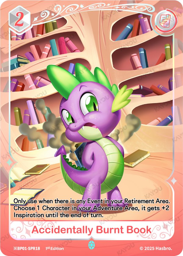 Accidentally Burnt Book ※BP01-SPR18 card from Fantasy Wonderland Booster Pack