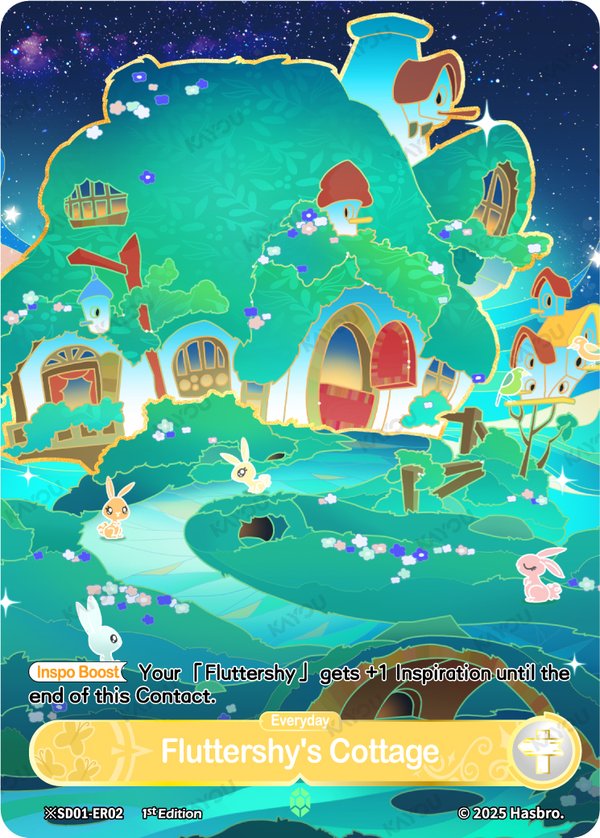 Fluttershy's Cottage ※SD01-ER02-night card from Fantasy Wonderland Booster Pack