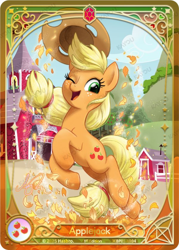 Applejack ※BP01-RR04 card from Fantasy Wonderland Booster Pack