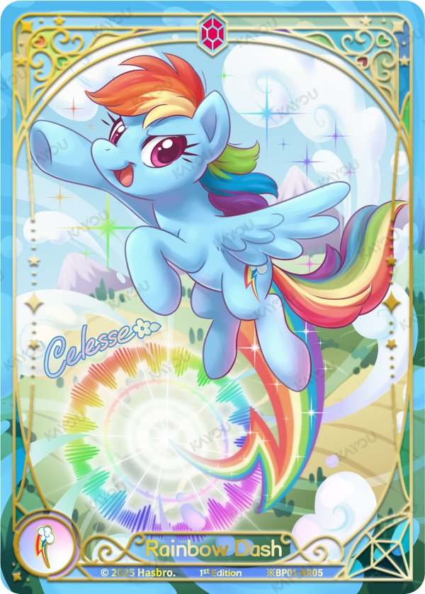 Rainbow Dash ※BP01-RR05 card from Fantasy Wonderland Booster Pack