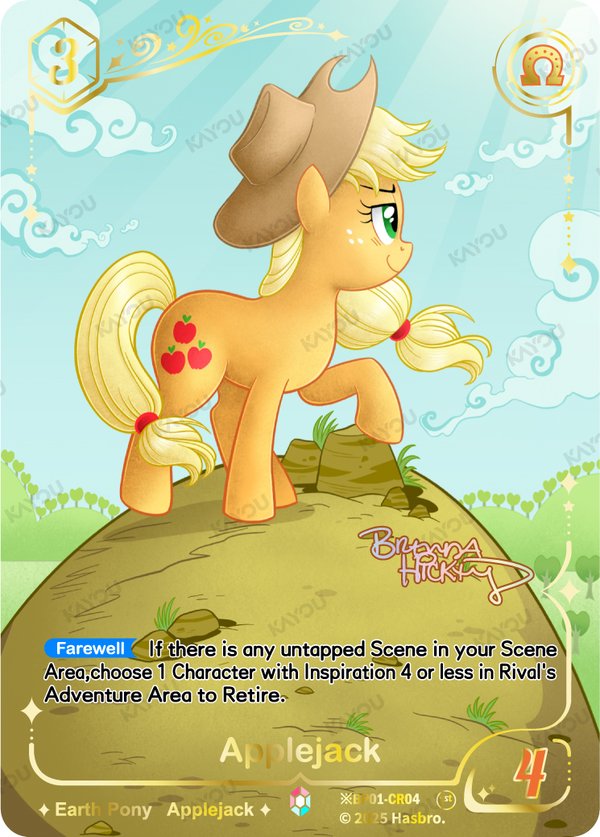 Applejack ※BP01-CR04 card from Fantasy Wonderland Booster Pack