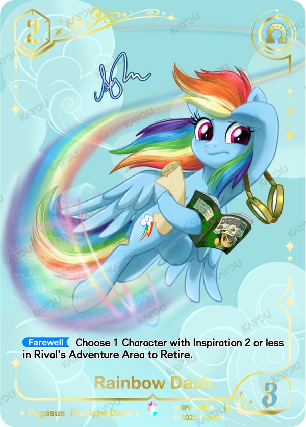 Rainbow Dash ※BP01-CR05 card from Fantasy Wonderland Booster Pack