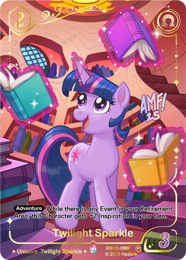 Twilight Sparkle ※BP01-CR07 card from Fantasy Wonderland Booster Pack