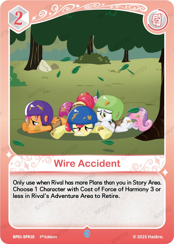 Wire Accident BP01-SPR10 card from Fantasy Wonderland Booster Pack