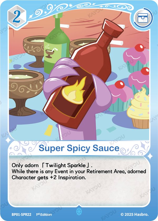 Super Spicy Sauce BP01-SPR22 card from Fantasy Wonderland Booster Pack