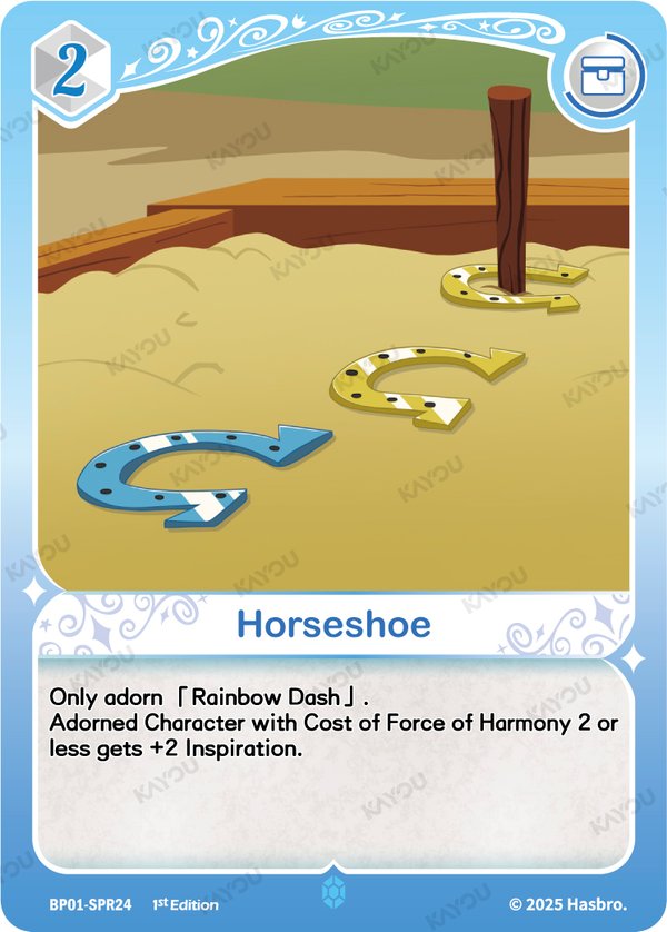 Horseshoe BP01-SPR24 card from Fantasy Wonderland Booster Pack