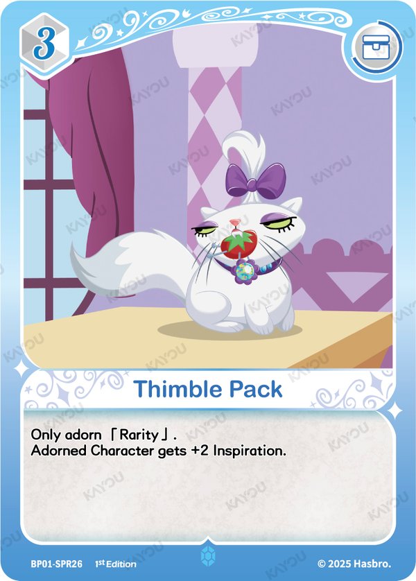 Thimble Pack BP01-SPR26 card from Fantasy Wonderland Booster Pack