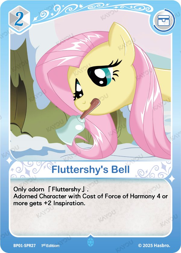 Fluttershy's Bell BP01-SPR27 card from Fantasy Wonderland Booster Pack