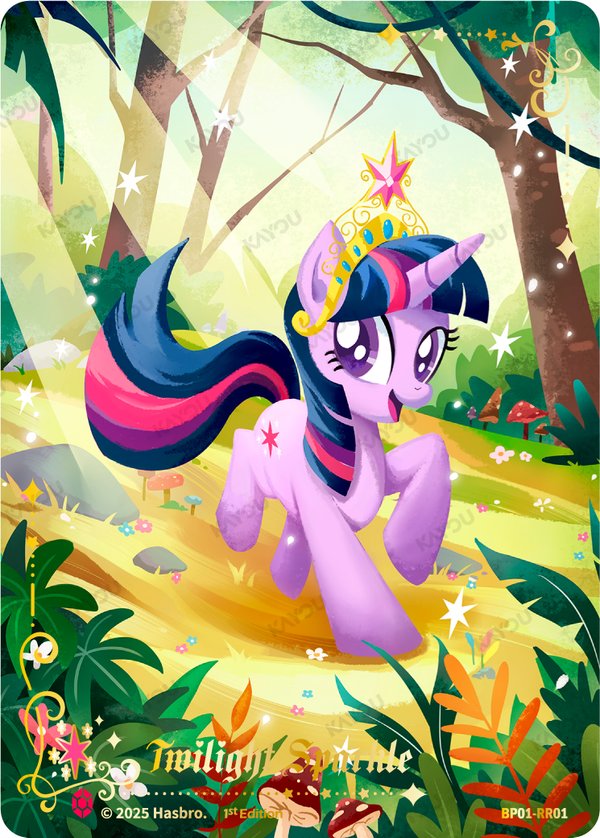 Twilight Sparkle BP01-RR01 card from Fantasy Wonderland Booster Pack