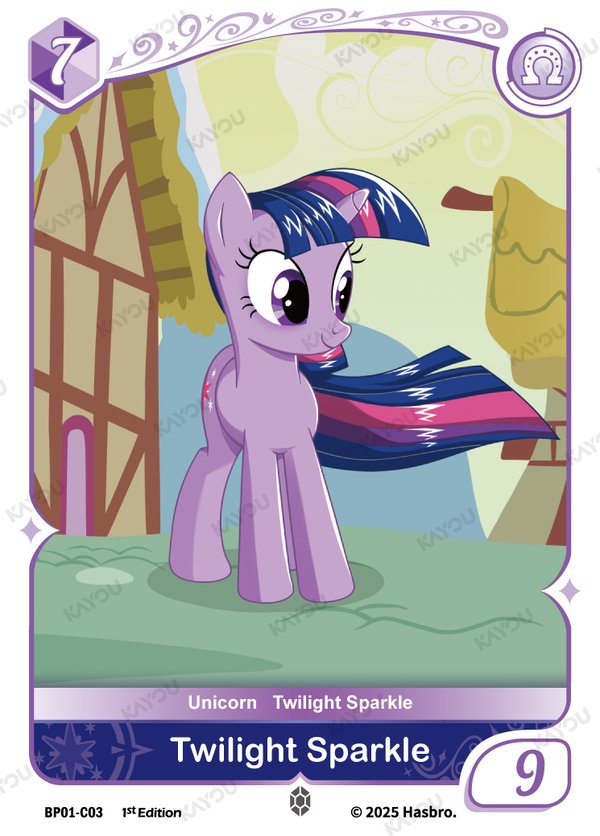 Twilight Sparkle BP01-C03 card from Fantasy Wonderland Booster Pack