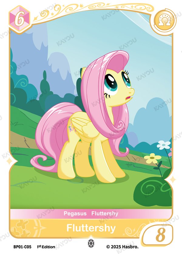 Fluttershy BP01-C05 card from Fantasy Wonderland Booster Pack