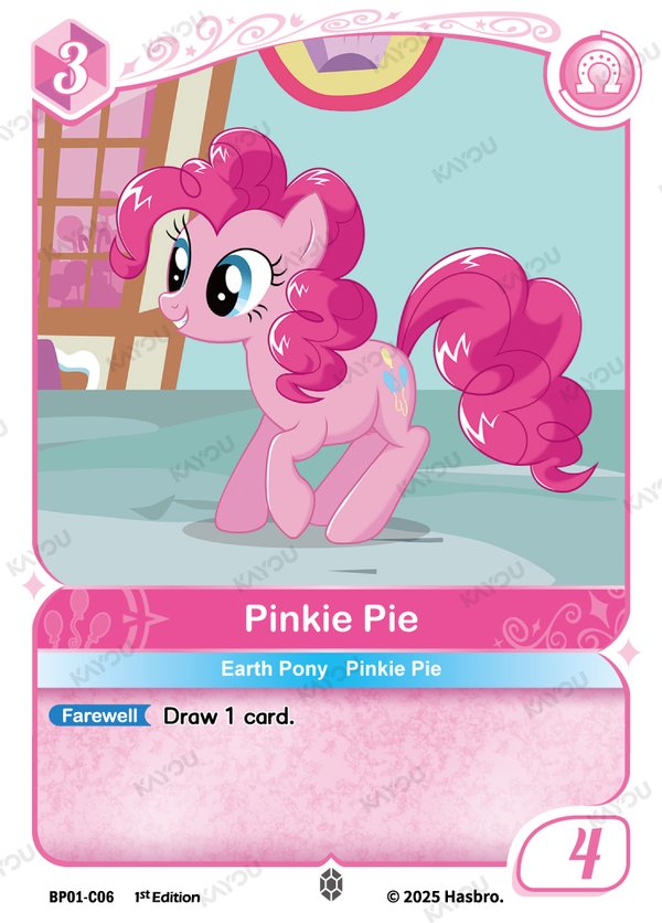 Pinkie Pie BP01-C06 card from Fantasy Wonderland Booster Pack